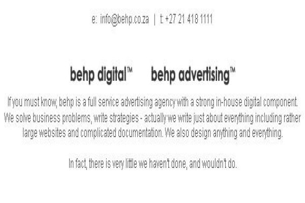 Behp Advertising