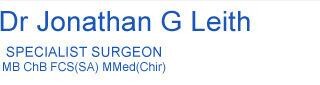 Dr Jonathan G Leith
