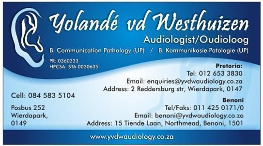 Yolande Van Der Westhuizen Audiology (Benoni)
