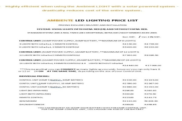Ambiente Products & Services