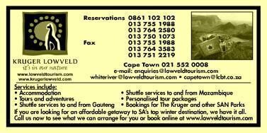 Lowveld Tourism Information