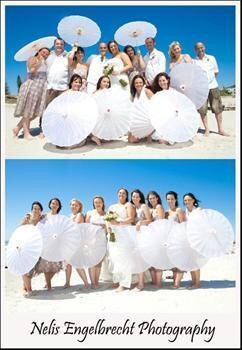 Pink Pastel Parasols & Wedding Gifts