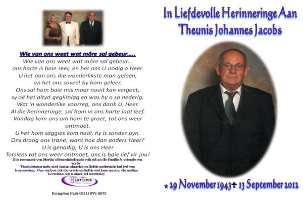 Martin'S Funerals - Kempton Park