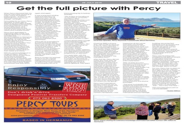 Percy Tours (And Transfers) Hermanus