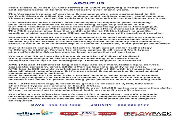 Ultrasort Fruit Grading Systems