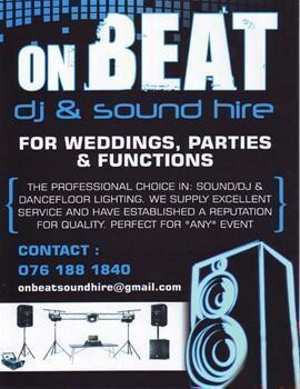 On Beat - Dj & Sound Hire