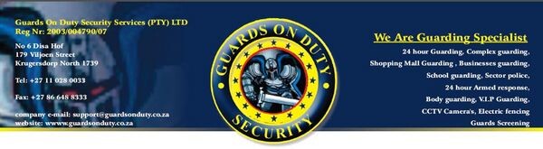 Guards On Duty Security Services (Pty) Ltd