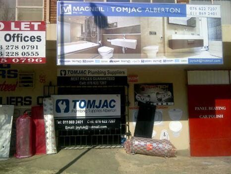 Tomjac Alberton Plumbing Supplies