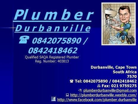 Durbanville Plumber Qualified 24Hrs