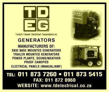Tony's Diesel Electrical Generators CC