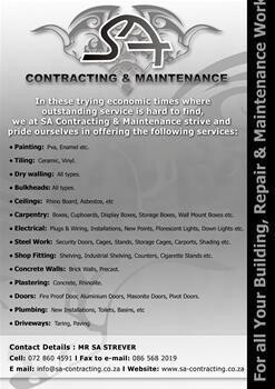 Sa Contracting & Maintenance