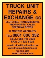 Truck Unit Repairs & Exchange CC