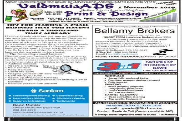 Die Veldmuis Bemarking