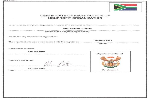 Izulu Orphan Projects