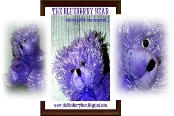 Blueberry Bear Papercraft Embellishments