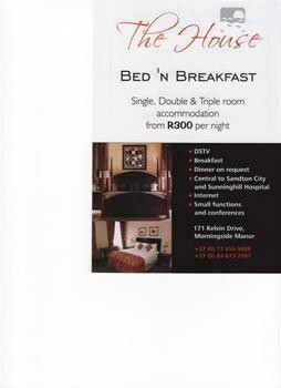 The House Bed N Breakfast