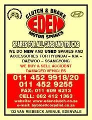 Eden Clutch & Brake Motor Spares