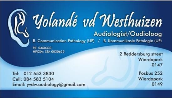 Yolande Van Der Westhuizen Audiology