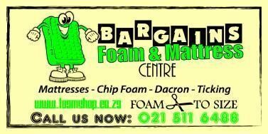 Bargains Foam & Mattress Centre