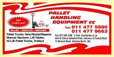 Pallet Handling Equipment CC