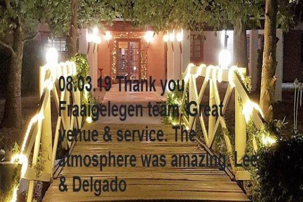 Fraaigelegen Reception Venue