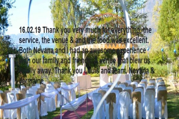 Fraaigelegen Reception Venue
