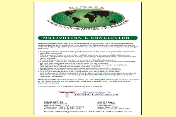 Kusasa Healthcare (Pty) Ltd