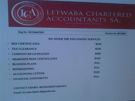 Letwaba Chartered Accountants Sa