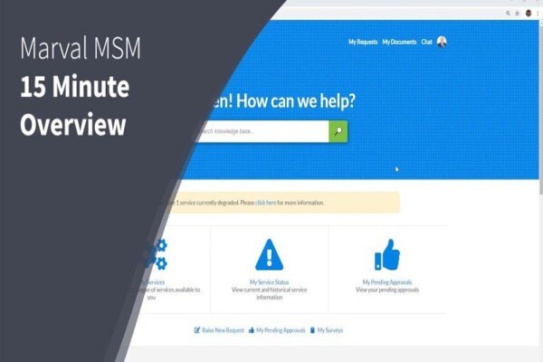 Marval Sa Service Management Tool