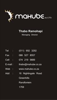 Mahube (Pty) Ltd
