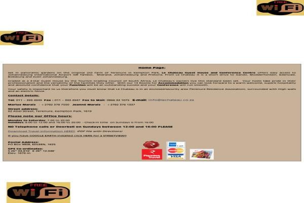 Le Chateau Guesthouse
