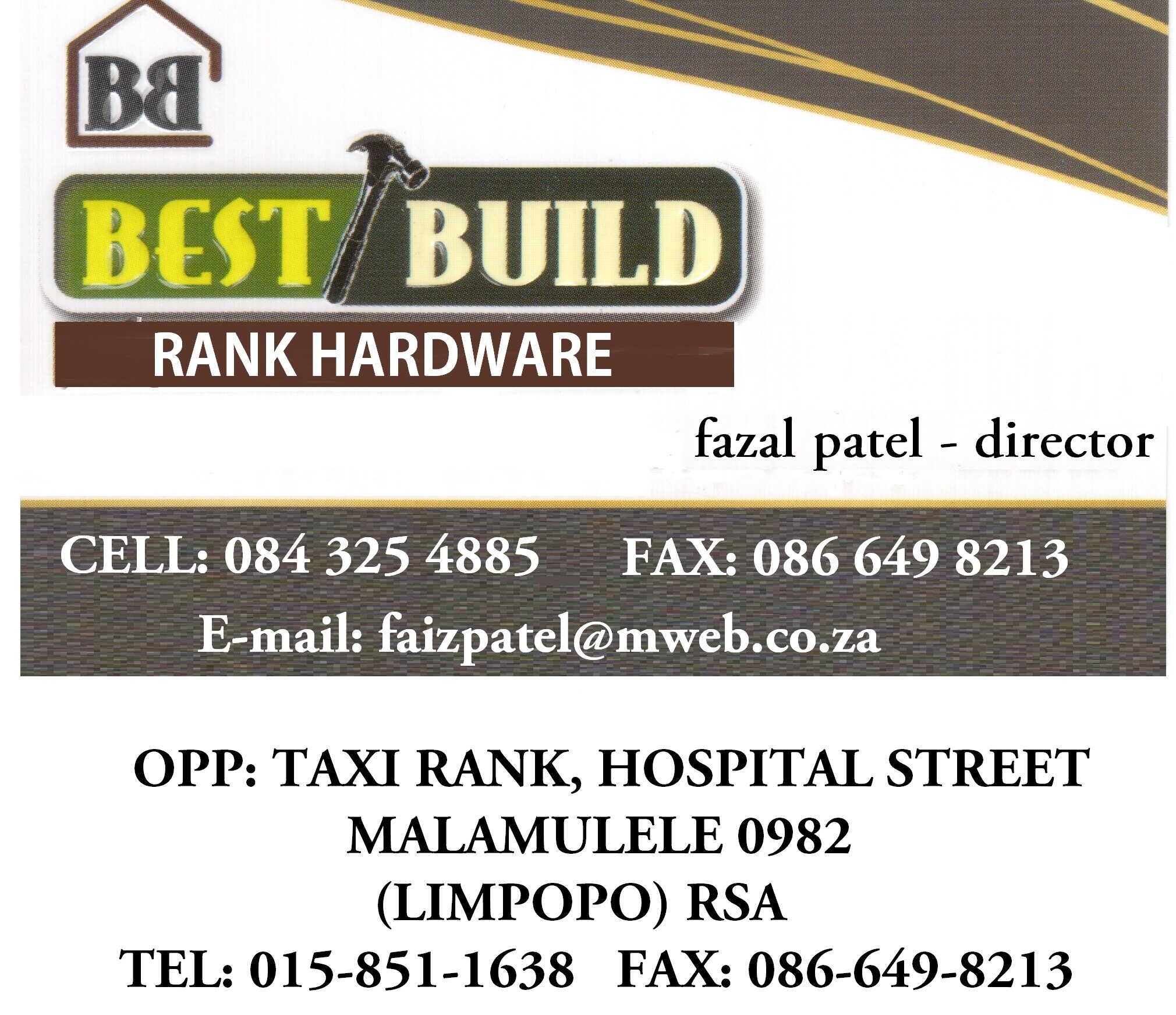 Shingwedzi Building Material Cc T/A Rank Hardware