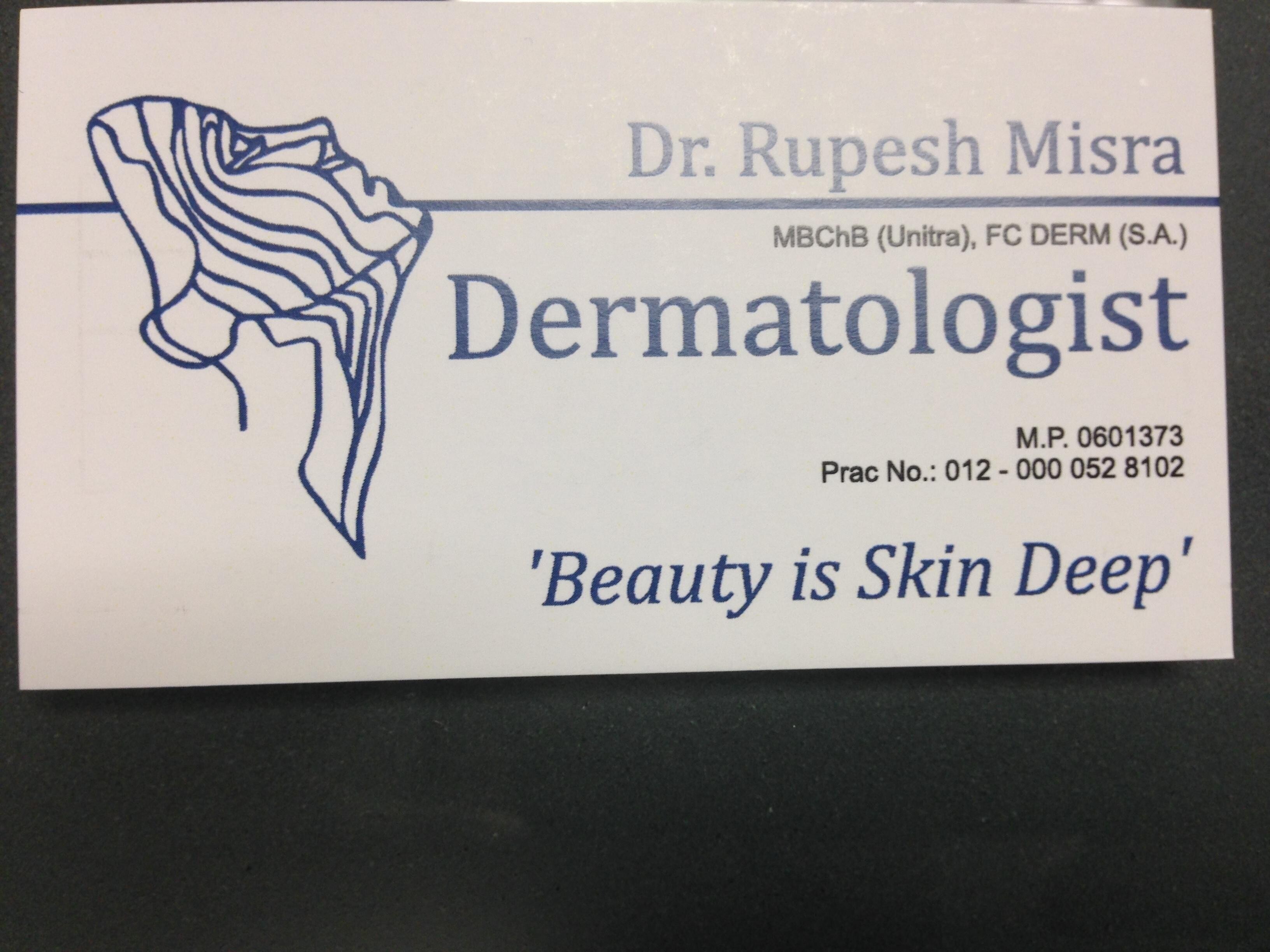 Dr Rupesh Misra MBChB FC Derm (SA) Dermatologist