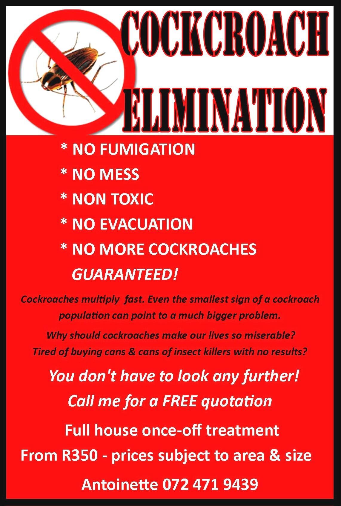 Cockroach Elimination