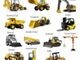 Container Forklift, Excavator, Tower Crane, Mobile Crane, Grader