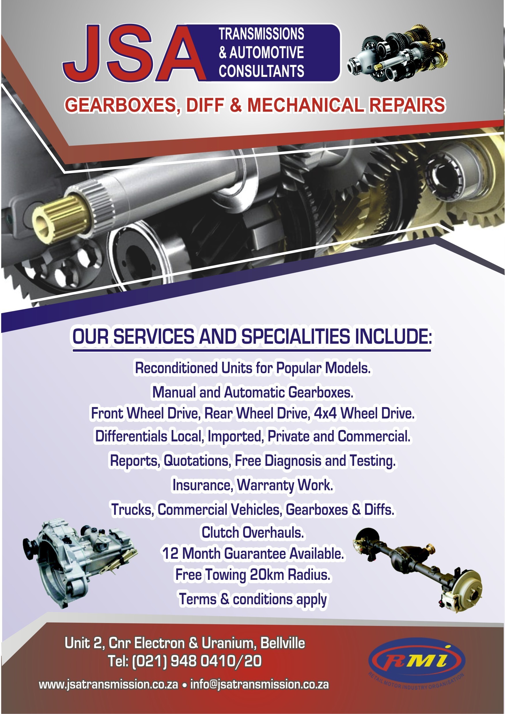 JSA TRANSMISSION & AUTOMOTIVE CONSULTANTS