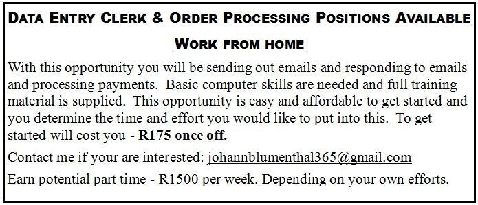 Work from Home South Africa