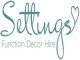 Settings Function Hire