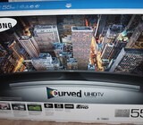 SAMSUNG 55 140 cm Smart UHD Curved LED TV with Samsung Galaxy