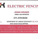 Certificates on Compliance Electric Fencing Home Security