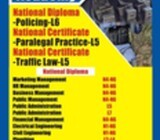 DIPLOMA IN POLICING ,NC PARALEGAL PRACTICE,NC TRAFFIC LAW
