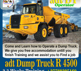 Dump Truck Operators Training Centre in North West Rustenburg  0789395160