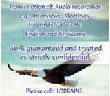 MS LORRAINE (TRANSCRIBING)