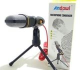 Condenser Microphone with Tripod Stand, PC/Mobile 3.5mm Jack - Q-888