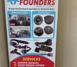 AIRBUG REPAIRS ,DASH BOARD REPAIRS ,STEERING REPAIRS ,SEAT BELTS AND ROOFLING